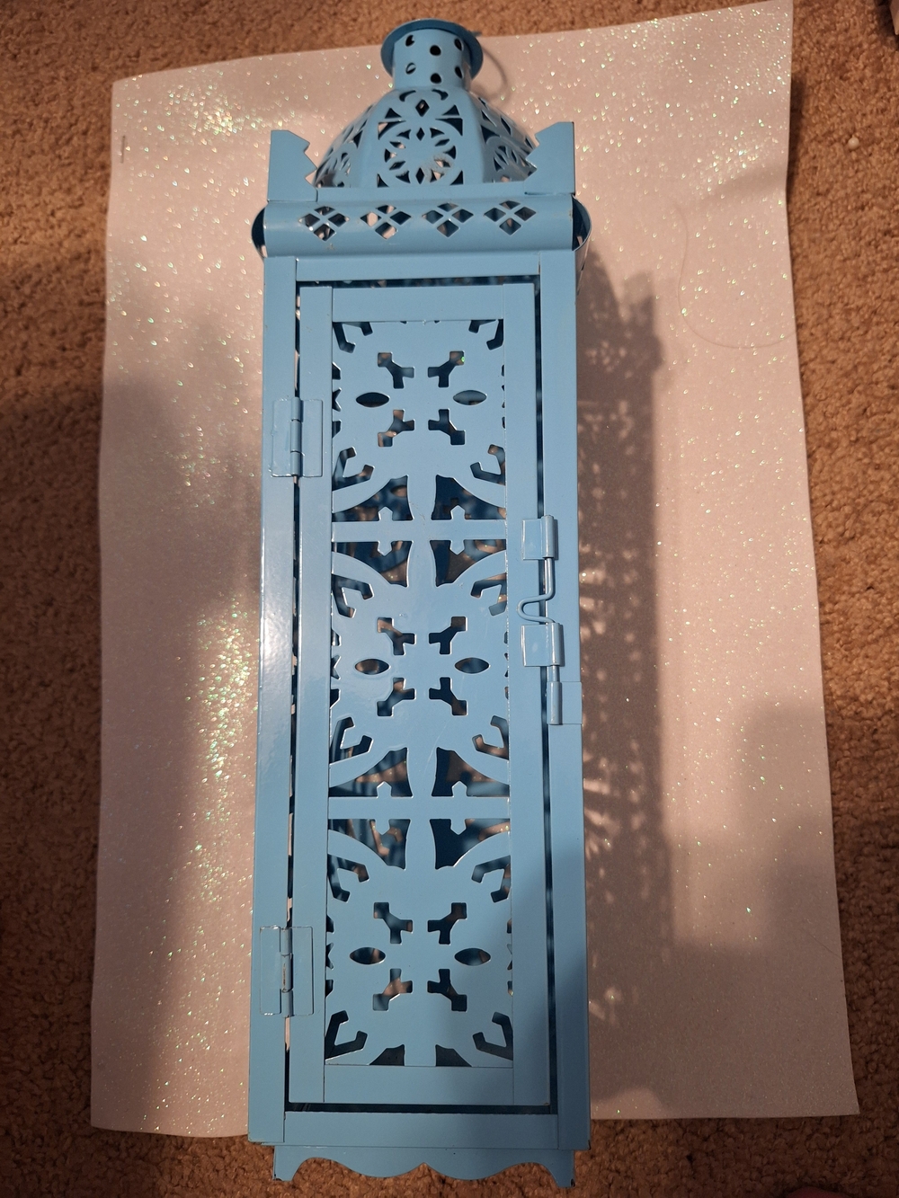 Blue Decorative Metal Lantern - Brand
